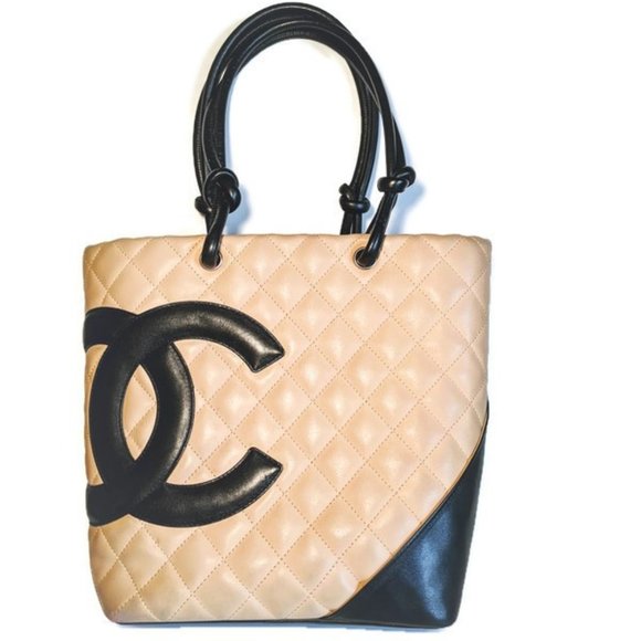 CHANEL Handbags - 💯Chanel 🖤🖤 Cambon Ligne Tote Bag Beige & Black